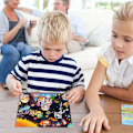 Miniatyrbild 2 av 4: Trä barns järnbox plan pussel, universum pussel, pedagogisk
