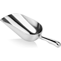 Miniatyrbillede 1 af 5: Støbt aluminium rund bund bar issukker mel utility scoop, sølv 10\"