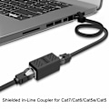 Miniatyrbillede 4 af 5: RJ45-kobling, netværkskobling, Ethernet-stik, afskærmet inline-kobling til Cat7/Cat6/Cat5e/Cat5 Ethernet-kabelforlængelsesstik - hun