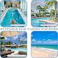 Miniatyrbillede 4 af 4: Oppustelig poolstol, multi madras swimmingpool, 4 i 1 voksen oppustelig