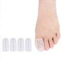 Miniatyrbillede 1 af 5: Storetåbeskytter, 4 stk. tåbeskytter, gel tåhætter til storetåen bløde og lindrer fodsmerter og mod vabler og ligtorne - Unisex - 4,5*2,4 cm
