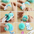 Pikkukuva 3 / 5: Pompom-valmistaja, Pom Pom -valmistaja Fluff Ball Weaver DIY -neulontatyökalu K