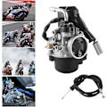Miniatyrbillede 5 af 5: Karburator, Erstatningskarburator med 17,5 mm boring til de fleste Piaggio/Gilera/Aprilia 50cc scootere