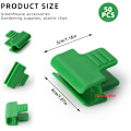 Miniatyrbillede 2 af 4: 50 Stk. Drivhusclips 11mm, Drivhusfilmclips, Drivhusklemmer, Drivhusrørclips, Plastnet Tunnelbøjleclips, til Drivhuse, Fra