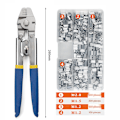 Miniatyrbillede 2 af 4: Wire rope crimpværktøj, maks. Ø 2,2 mm, med 600 aluminium dobbeltløbede crimp i 3 størrelser
