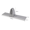 Miniatyrbild 5 av 5: Justerbara glasklämmor i aluminiumlegering Plexiglas Bordsklämma Partition Stöd Skärmavdelare Klämma för 3-25mm Sekretesspartition Kontor Lab, 1 ST, S