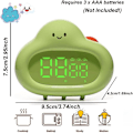 Miniatyrbild 3 av 3: Cartoon LED-timer för barn, digital kökstimer med stor LED-display