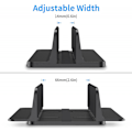 Miniatyrbillede 2 af 5: Vertikal bærbar computer stand, justerbart aluminiums skrivebord til Macbook Pro/air, ipad,sur