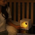 Miniatyrbild 3 av 5: Nattlampa högtalare, stabil skrivbordslampa högtalare med bluetooth-högtalare (