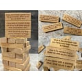 Miniatyrbild 4 av 4: 54 bitar frågor tumlande torn spel, trä stapling torn spel