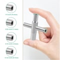 Pikkukuva 2 / 4: Neliömäinen sähkökaapin avain, 4-suuntainen - Sisämitat: 6,4 mm / 7,1 mm / 7,9 mm / 8,7 mm - Yleisavain - Palomiehen avain - Avain sähkölaitteille