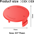 Miniatyrbilde 2 av 4: Pakke med 10 gressklippertråder + 2 hetter, diameter 3,5 mm, kompatibel med Bosch F016800431 AFS 23-3 erstatningsspoler