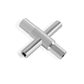 Pikkukuva 1 / 4: Neliömäinen sähkökaapin avain, 4-suuntainen - Sisämitat: 6,4 mm / 7,1 mm / 7,9 mm / 8,7 mm - Yleisavain - Palomiehen avain - Avain sähkölaitteille
