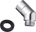 135° Håndbruser Adapter, 1/2\" Vinkel, Brusehoved Adapter, Bruserslange Adapter, Vinkelstykke til Brusehoved, Vægmonteret Håndbruser, Sølv