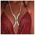 Miniatyrbild 3 av 3: Kvinnors Rhinestone-prydda bröstkedja Bikini Underkläder Kroppssmycken