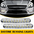 Miniatyrbilde 3 av 5: 2 stk 30LED Dagslys DRL Strip Kjørelys For Tåkelys Bil Lampe Kjøring Hvit Gul