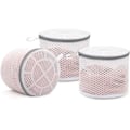 Miniatyrbilde 1 av 2: 3 stk. Slitesterke Vaskeposer i Honeycomb-Mesh for Finvask, Vaskepose for Undertøy 17 x 17 x 15 cm