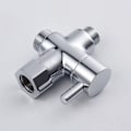 Miniatyrbilde 3 av 5: 3-veis ventil Solid Messing 3/8\"-12/17 T-adapter Diverterventil for Wc Toalett,