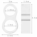 Pikkukuva 5 / 5: Oven pysäyttimet 10 kpl PVC Ovenkahvan pysäytin Ovenpuskuri Silikoni Ovenkahvan suoja (Läpinäkyvä)
