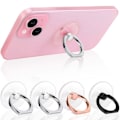 Miniatyrbillede 1 af 4: Transparent Ringholder 360° Rotation Finger Ring Stand, Klar Mobiltelefon Støtteben Kompatibel (2 Sølv+1 Sort+1 Rosaguld)