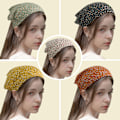 Miniatyrbilde 4 av 5: 5 stk. Hårbånd polyester Boho Hodebånd for kvinner Elastisk Hårbånd for kvinner Jenter Hårtilbehør