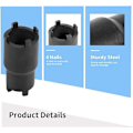 Miniatyrbilde 4 av 5: Sokkelmutter Skiftenøkkel 2 i 20 20/24mm Clutch Lock Mutter(svart)