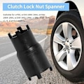 Miniatyrbilde 3 av 5: Sokkelmutter Skiftenøkkel 2 i 20 20/24mm Clutch Lock Mutter(svart)