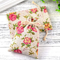 Miniatyrbillede 5 af 5: 30 Stykker Små Roser Snørelukningsposer Blomsterpose Linned Gave Lomme Smykkepose til Bryllup DIY Håndværk Fest (3,9 x 5,5 Tommer)