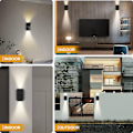 Pikkukuva 4 / 5: Moderni teollinen LED-ulkoseinävalaisin, 10w vedenpitävä Ip65, ulkoasennus
