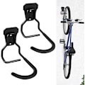 Miniatyrbillede 1 af 5: 2 stk. lodrette cykelkroge til cykelstativ, cykelstativ, kraftig opbevaring i hjemmet