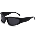 Miniatyrbillede 3 af 5: 2 stk. Polariseret linse Y2K Wrap Around solbriller stilful polariseret UV400