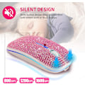 Miniatyrbillede 4 af 5: Bling Dazzling Genopladelig 2.4ghz+5.2 Bluetooth Trådløs Mus Dækket Med