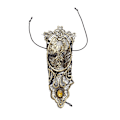 Miniatyrbild 1 av 5: Gotisk handmanschett med brosch viktoriansk Steampunk handledsmanschett Gear Brace