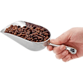 Miniatyrbillede 5 af 5: Støbt aluminium rund bund bar issukker mel utility scoop, sølv 10\"
