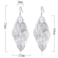Miniatyrbillede 2 af 5: Kvinde Pige Statement Dangle Sølvbelagt Kvast Øreringe 7.5*2.7C