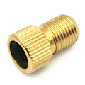 Miniatyrbilde 3 av 3: Messing Presta-ventil-adapter - Konverterer Presta-ventil til Schrader-ventil - Oppblåsing