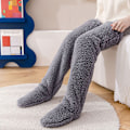 Miniatyrbilde 2 av 4: Over Knee High Fuzzy Long Socks Plush Slipper Stockings Leg Warmers Wi