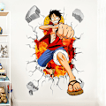 Pikkukuva 1 / 4: 3D One Piece Luffy itseliimautuva seinätarra pojan makuuhuoneeseen luova graffiti