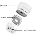 Miniatyrbild 4 av 5: Mini sladdlös bordsdammsugare USB-laddningsbar, skrivbordsdammsugare, sopmaskin handhållna dammsugare, bordsdamm, för bordsbordskudde bil Ke