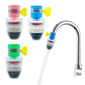 Miniatyrbild 1 av 5: Multi-Layer Fine Filter Kranfilter-4 st Aktivt Kol Vattenfilter