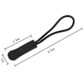 Miniatyrbild 5 av 5: 24 st Dragkedjekläppar Insats Svart Nylon Slider för Alla Reparationer, Dragkedjeersättningskläpp för Sportkläder, Ryggsäckar och Jackor