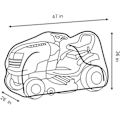 Miniatyrbillede 2 af 5: Plæneklipperbetræk, Vandtæt Heavy Duty 210D Opbevaring til Ride On