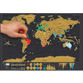 Pikkukuva 2 / 4: Luckies of London | Raaputettava maailmankartta Deluxe Travel Size | Mini Travel Map matkojen seuraamiseen