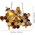 Pikkukuva 4 / 4: Bee Decoration Jollibee Logo Ovikoriste Ripustus Koriste Mehiläinen Pesä D