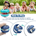 Miniatyrbillede 4 af 5: Track Pinball Finger Spinner, Unikke Fidget Toys Orbit Ball Toy, Finger Fidget Spinner Cube, Nyhed Perler Track Infinity Cube Stress Relief Balls,  (Grøn)