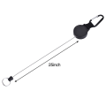 Miniatyrbild 3 av 5: 4 st Heavy Duty Retractable Key Chain Reel med 25 tum Ståltråd Rep