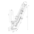 Miniatyrbilde 2 av 5: Motorsykkel sidesupport, Qiilu Motorsykler Rammer og beslag Stativ Motorsykkel