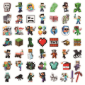 Miniatyrbillede 2 af 3: 50 stk. Minecraft klistermærker vandtætte vinyl klistermærker til bærbare computere