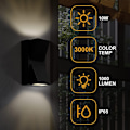 Pikkukuva 3 / 5: Moderni teollinen LED-ulkoseinävalaisin, 10w vedenpitävä Ip65, ulkoasennus