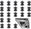 Miniatyrbillede 1 af 6: 20 stk. plastclips til bildørpanel 23x30 mm sorte interiørfastgørelseselementer